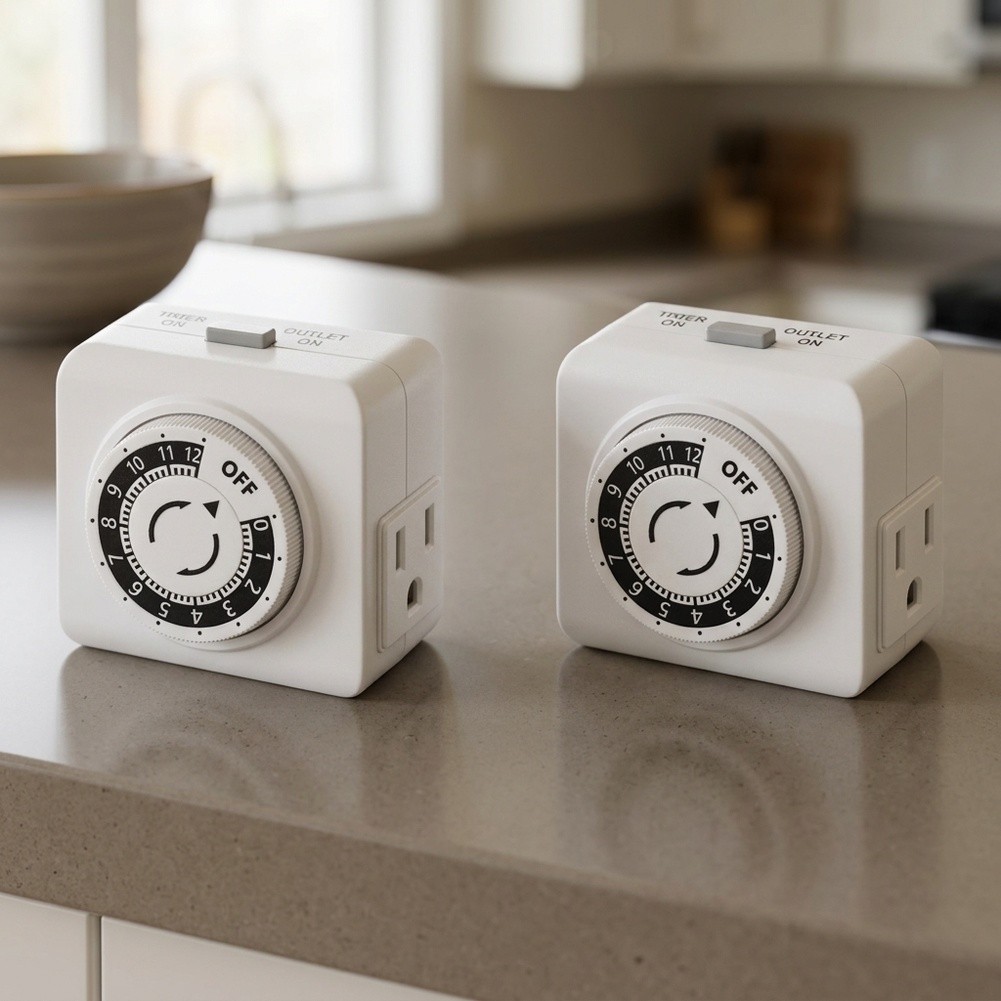 2 Pack 24 Hour Indoor Mechanic - Timer Dual Outlet recension och pris
